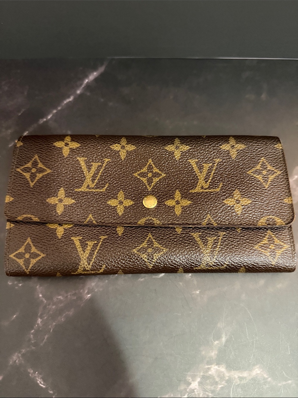 Louis Vuitton Monogram Vintage Sarah Long Wallet